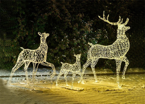 Светодиодные фигуры животных в Саранске