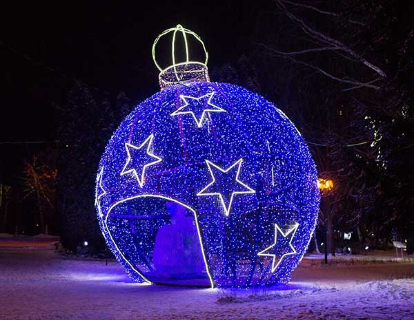 Новогодний декор в Саранске